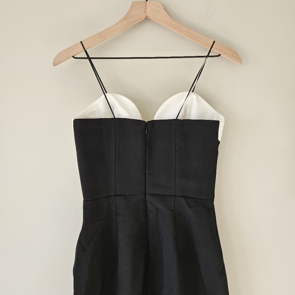 Amanda Uprichard Black & White Soiree Strapless Dress - Picture 12 of 15